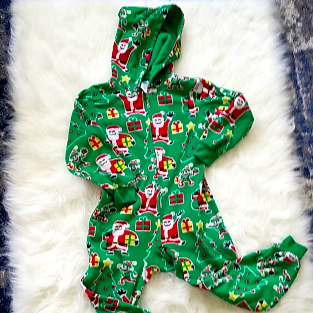 TCP Unisex Holiday Onesie PJ Zipper Hooded 5/6